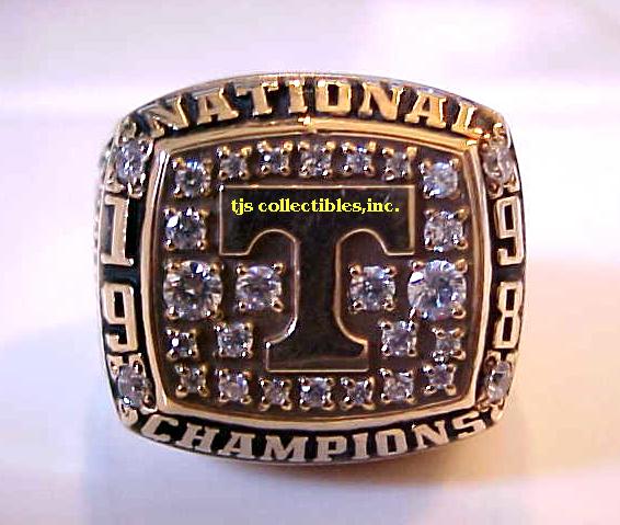 1998 TENNESSEE VOLUNTEERS NATIONAL CHAMPIONSHIP RING !