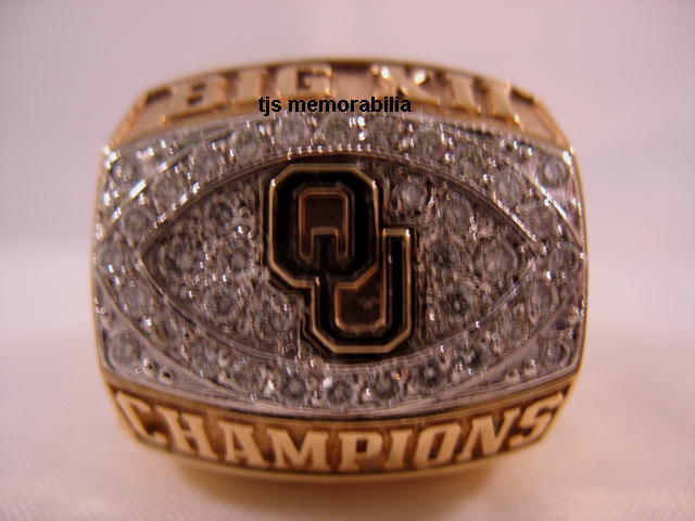 2000 OKLAHOMA SOONERS BIG XII CHAMPIONSHIP RING