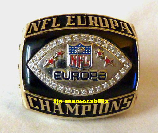 2007 NFL EUROPE HAMBURG SEA DEVILS WORLD BOWL XV CHAMPIONSHIP RING