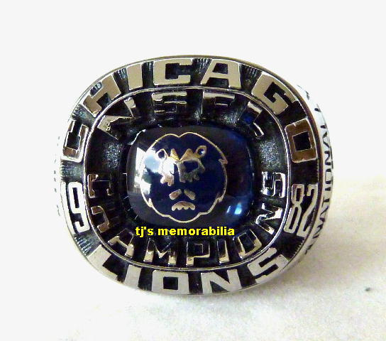 1982 CHICAGO LIONS NSFL CHAMPIONSHIP RING - PLAYERS !