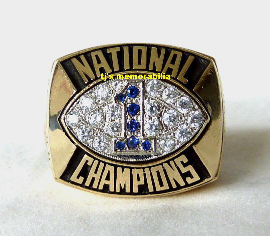 1986 PENN STATE NITTANY LIONS NATIONAL CHAMPIONSHIP RING