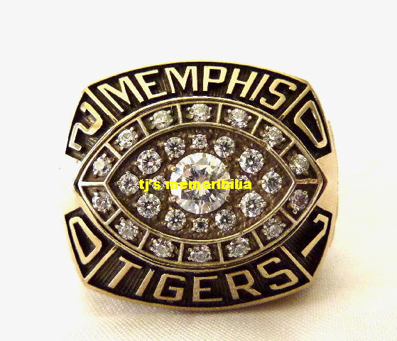 2007 MEMPHIS TIGERS NEW ORLEANS BOWL CHAMPIONSHIP RING