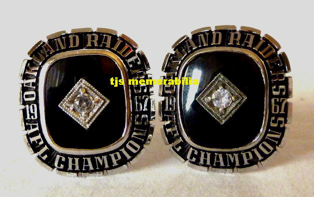 1967 OAKLAND RAIDERS AFL CHAMPIONSHIP CUFF LINKS