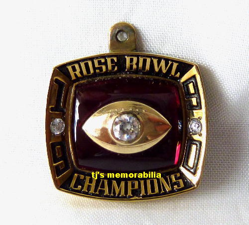 1990 USC TROJANS ROSE BOWL CHAMPIONSHIP RING TOP PENDANT