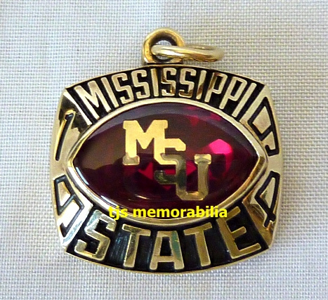 1994 MISSISSIPPI STATE BULLDOGS PEACH BOWL CHAMPIONSHIP RING TOP PENDANT