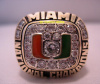1991 UNIVERSITY OF MIAMI HURRICANES NATIONAL CHAMPIONSHIP RING - PLAYERS