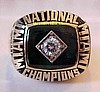 1987 UNIVERSITY OF MIAMI HURRICANES NATIONAL CHAMPIONSHIP RING