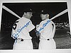 MICKEY MANTLE JOE DIMAGGIO FRAMED 8 x 10 SIGNED B & W
PHOTO