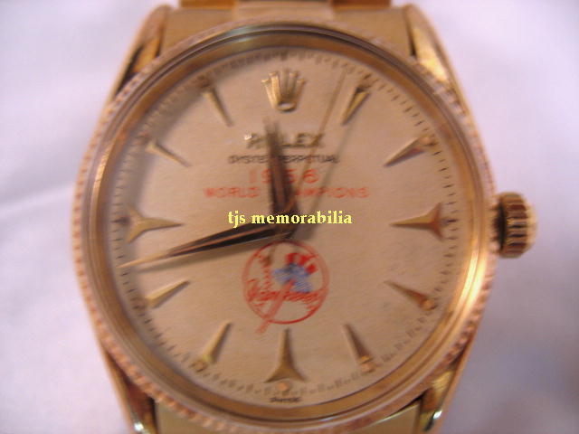 1956 NY YANKEES WORLD SERIES CHAMPIONSHIP ROLEX WATCH