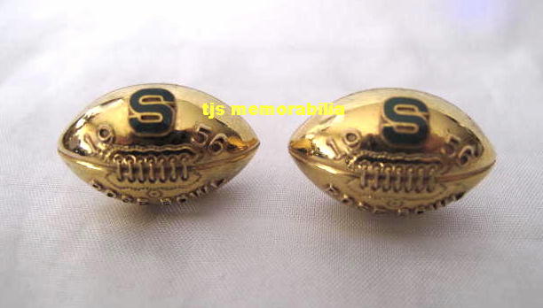 1956 MICHIGAN STATE SPARTANS ROSE BOWL CHAMPIONSHIP CUFF LINKS