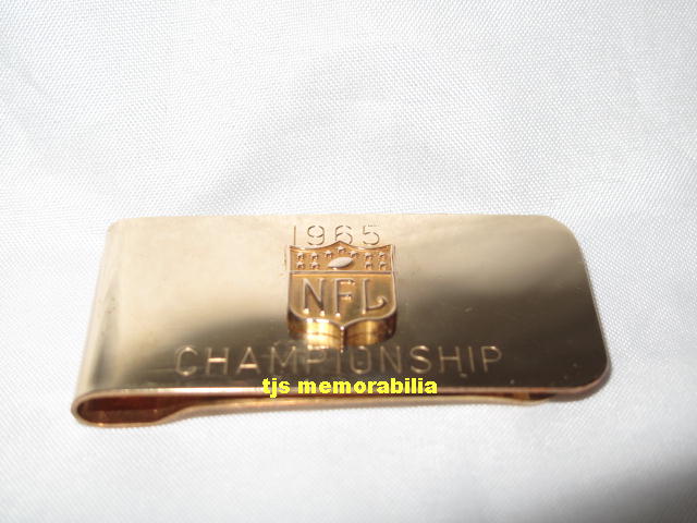 1965 CLEVELAND BROWNS NFL CHAMPIONSHIP MONEY CLIP