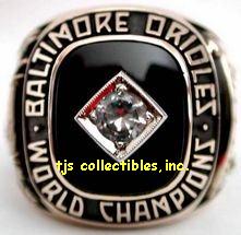 1966 BALTIMORE ORIOLES WS CHAMPIONSHIP RING !