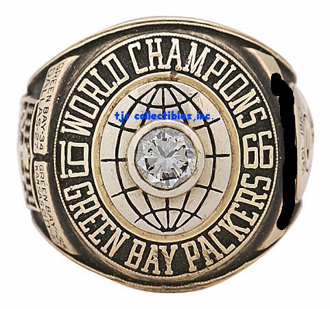 1966 GREEN BAY PACKERS SUPERBOWL I CHAMPIONSHIP RING