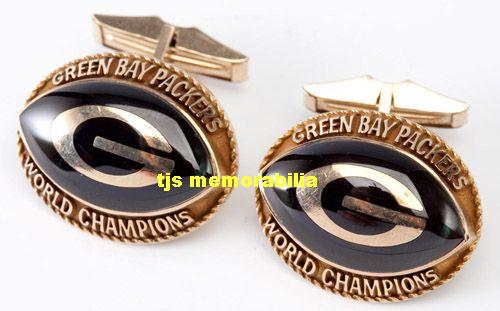 1967 GREEN BAY PACKERS SUPERBOWL CHAMPIONSHIP CUFFLINKS