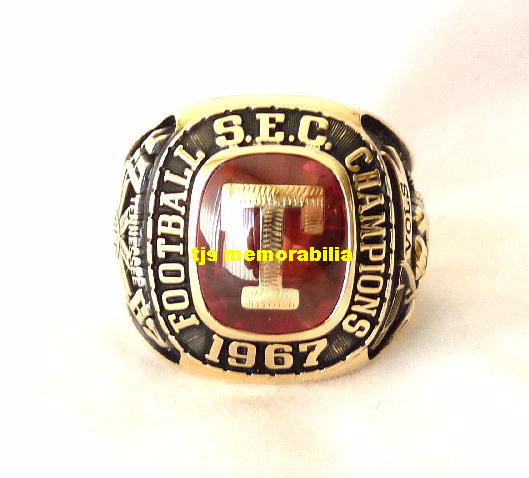 1967 TENNESSEE VOLUNTEERS VOLS SEC CHAMPIONSHIP RING - PLAYER
