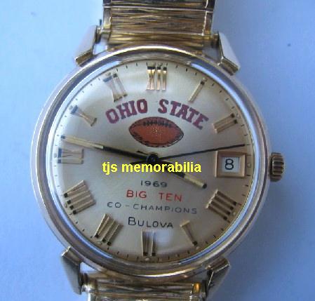 1969 OHIO STATE BUCKEYES BIG 10 CHAMPIONSHIP WATCH