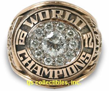1972 OAKLAND A'S WORLD SERIES CHAMPIONSHIP RING