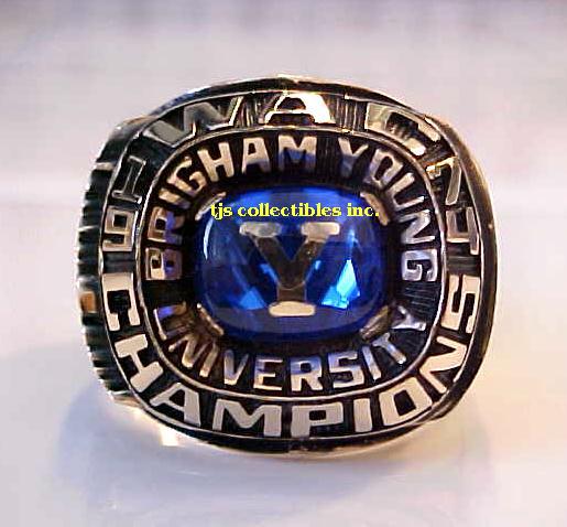 1974 BRIGHAM YOUNG UNIVERSITY FIESTA BOWL CHAMPIONSHIP RING