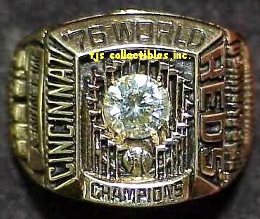 1976 CINCINNATI REDS WORLD SERIES CHAMPIONSHIP RING