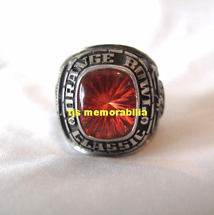 1980 FLORIDA STATE SEMINOLES ORANGE BOWL CHAMPIONSHIP RING