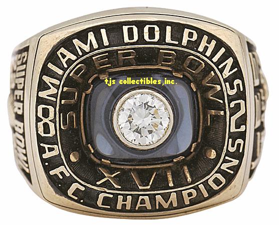 1982 MIAMI DOLPHINS AFC CHAMPIONSHIP RING !