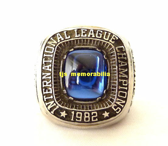 1982 ATLANTA ROCHESTER BRAVES INTERNATIONAL LEAGUE CHAMPIONSHIP RING