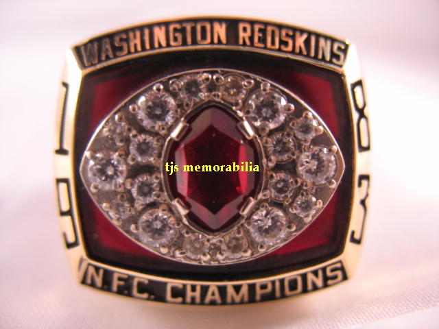 1983 WASHINGTON REDSKINS NFC CHAMPIONSHIP RING