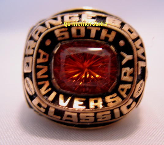 1984 FSU FLORIDA STATE SEMINOLES ORANGE BOWL CHAMPIONSHIP RING