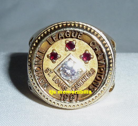 1987 ST LOUIS CARDINALS NATIONAL LEAGUE CHAMPIONSHIP RING