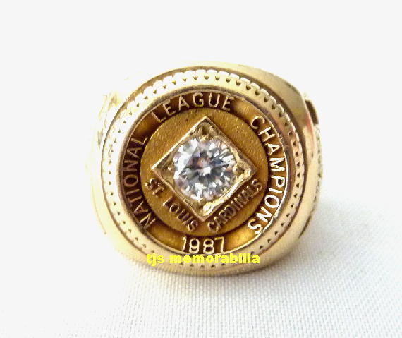 1987 ST LOUIS CARDINALS NATIONAL LEAGUE CHAMPIONSHIP RING - LADIES