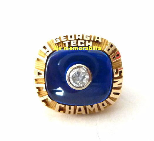 1988 GEORGIA TECH YELLOW TAIL JACKETS SEC CHAMPIONSHIP RING