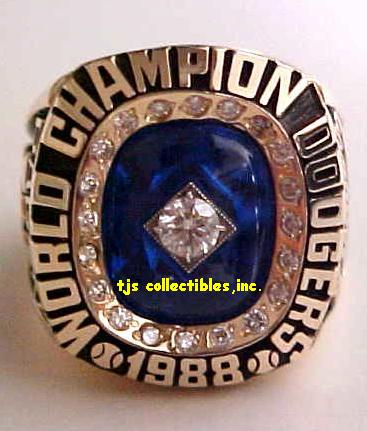 1988 LOS ANGELES DODGERS WORLD SERIES CHAMPIONSHIP RING