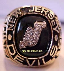 1988 NEW JERSEY DEVILS PATRICK DIVISION CHAMPIONSHIP RING !