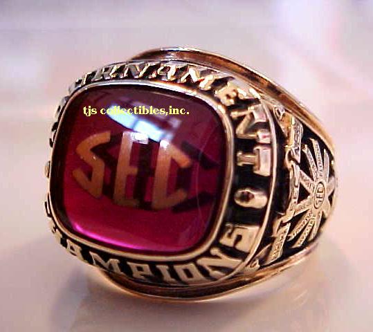 1989 ALABAMA CRIMSON TIDE SEC CHAMPIONSHIP RING