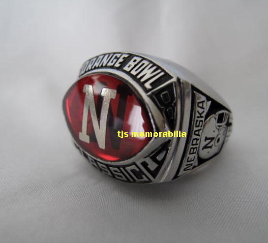 1989 NEBRASKA CORNHUSKERS ORANGE BOWL CHAMPIONSHIP RING !