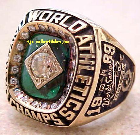 1989 OAKLAND A'S WS CHAMPIONSHIP RING
