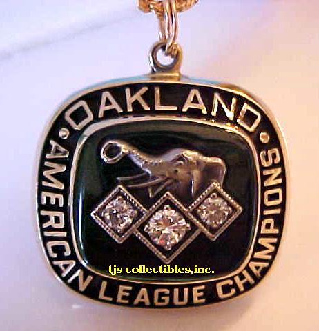 1990 OAKLAND A'S AL CHAMPIONSHIP PENDANT