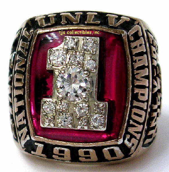 1990 UNLV NATIONAL CHAMPIONSHIP RING