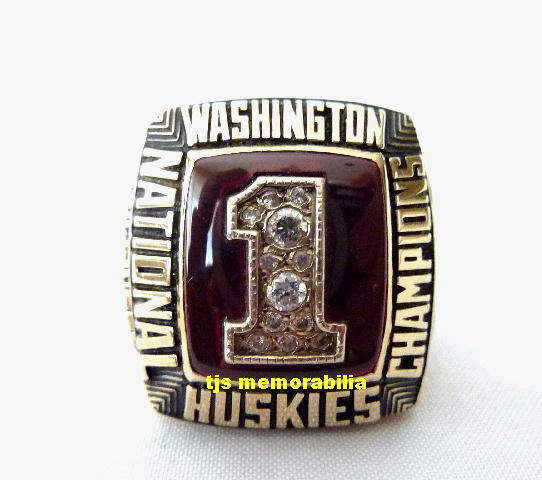 1991 WASHINGTON HUSKIES NATIONAL CHAMPIONSHIP RING