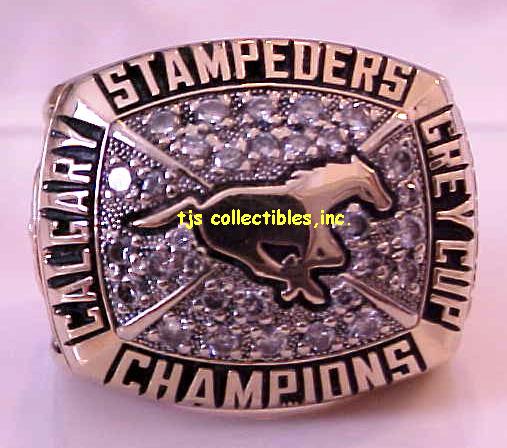 1992 CALGARY STAMPEDERS CFL CHAMPIONSHIP RING