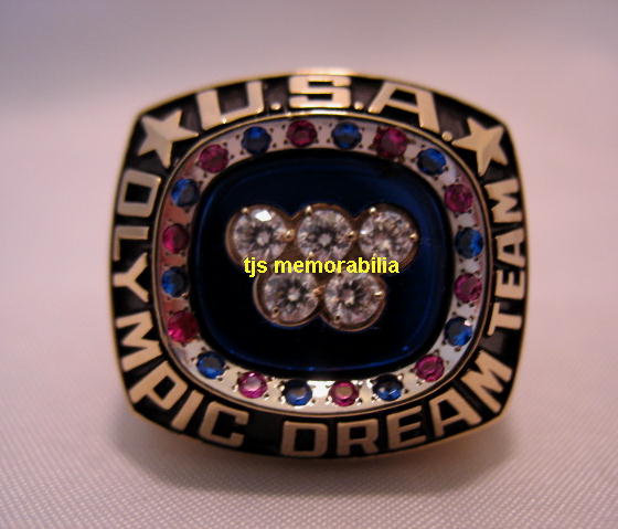 1992 OLYMPIC DREAM TEAM CHAMPIONSHIP BASKETBALL RING