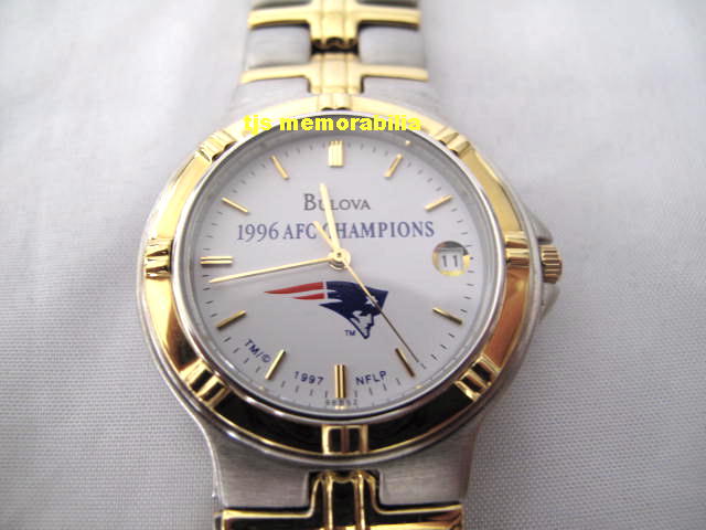1996 NEW ENGLAND PATRIOTS AFC CHAMPIONSHIP PLAYERS WATCH