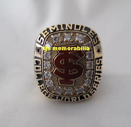 1996 FLORIDA STATE SEMINOLES WORLD SERIES CHAMPIONSHIP RING