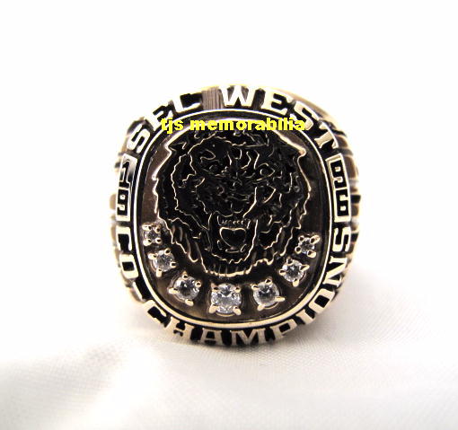 1996 LSU TIGERS SEC WEST CHAMPIONSHIP PLAYERS RING