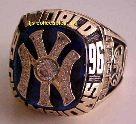 1996 NY YANKEES WORLD SERIES CHAMPIONSHIP RING