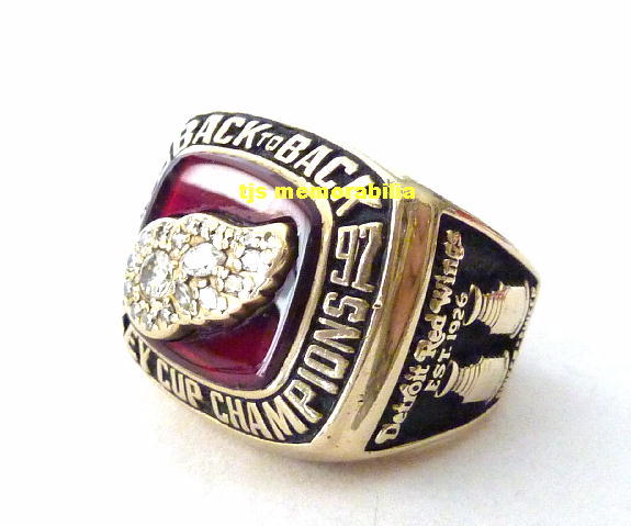 1998 DETROIT RED WINGS BACK TO BACK STANLEY CUP CHAMPIONSHIP RING