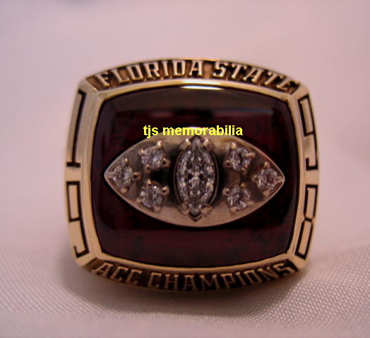 1998 FLORIDA STATE SEMINOLES ACC CHAMPIONSHIP RING & PRESENTATION BOX