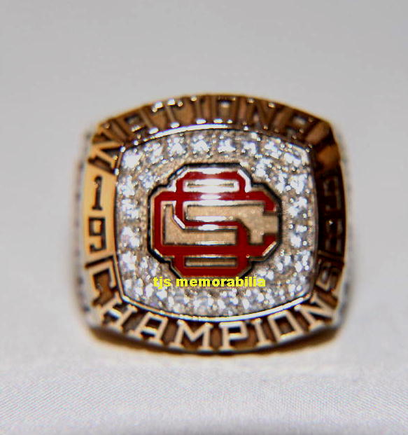 1998 USC TROJANS WORLD SERIES NATIONAL CHAMPIONSHIP RING