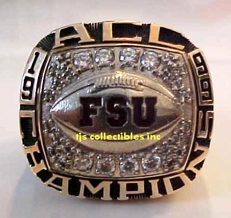 1999 FSU FLORIDA STATE SEMINOLES  ACC CHAMPIONSHIP RING WITH PRESENTATION BOX