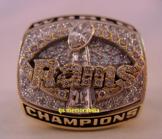 1999 SAINT LOUIS RAMS SUPER BOWL XXXIV CHAMPIONSHIP RING - PLAYER